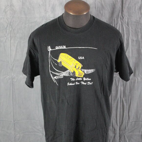 Vintage Protest Shirt - The LIttle School Bus That Did - Men's XL - Picture 3 of 7